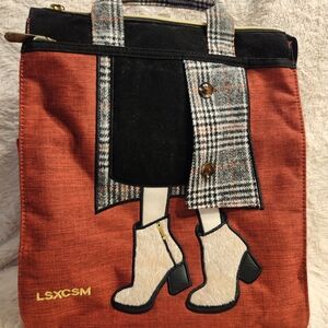 Red and Black Women's Bag